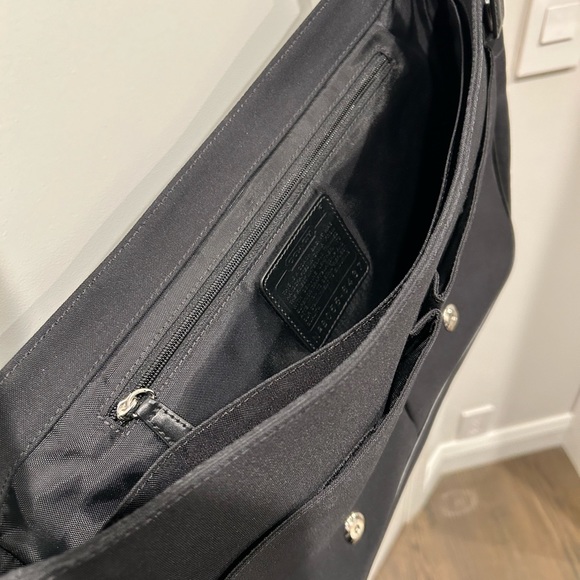 Coach Messenger Bag Black Tote Designer - Picture 6 of 8